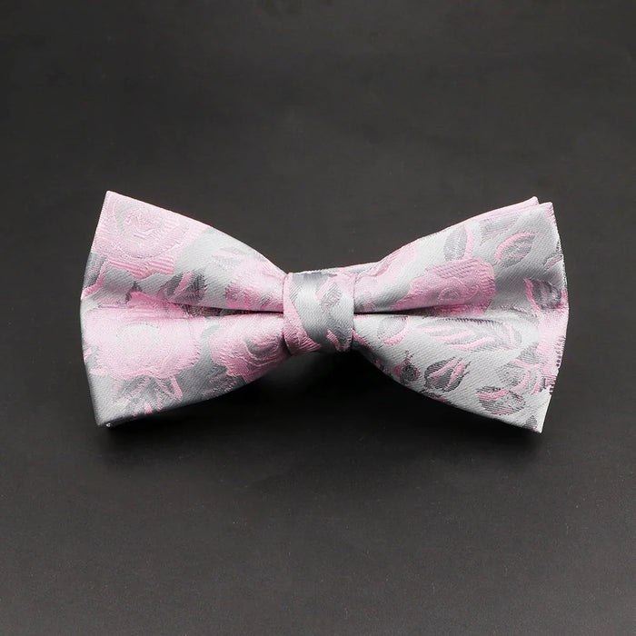 Floral Rose Bowtie For Weddings And Parties