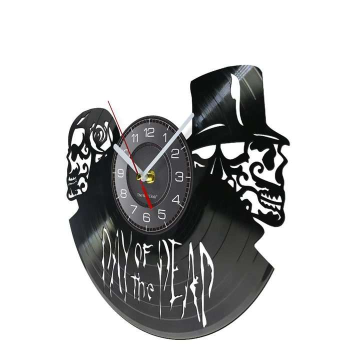 Day Of The Dead Vinyl Record Wall Clock