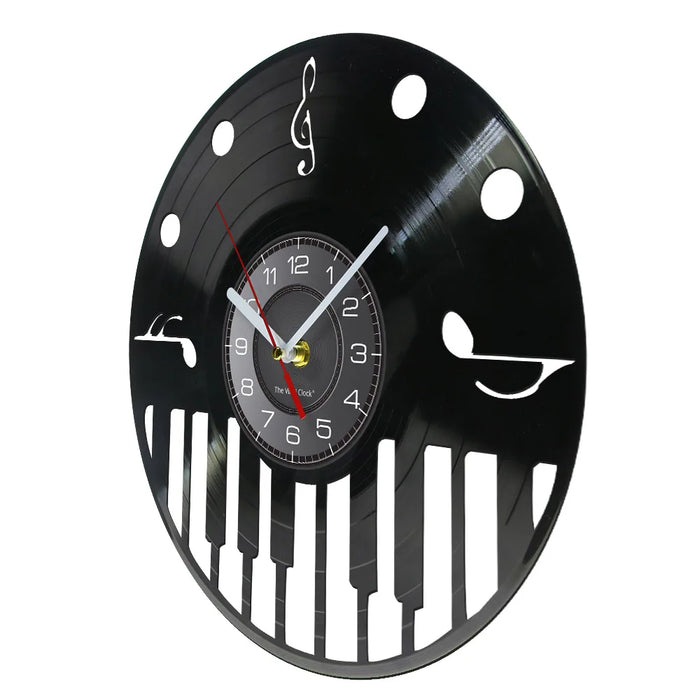 Musical Vinyl Record Wall Clock