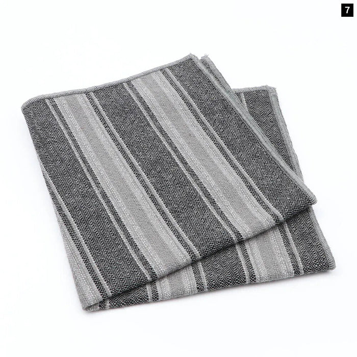 Premium Cotton Plaid Hankerchiefs Black Blue Red