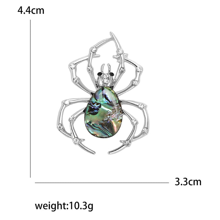 Abalone Shell Spider Brooch Pin Korean Fashion Accessory