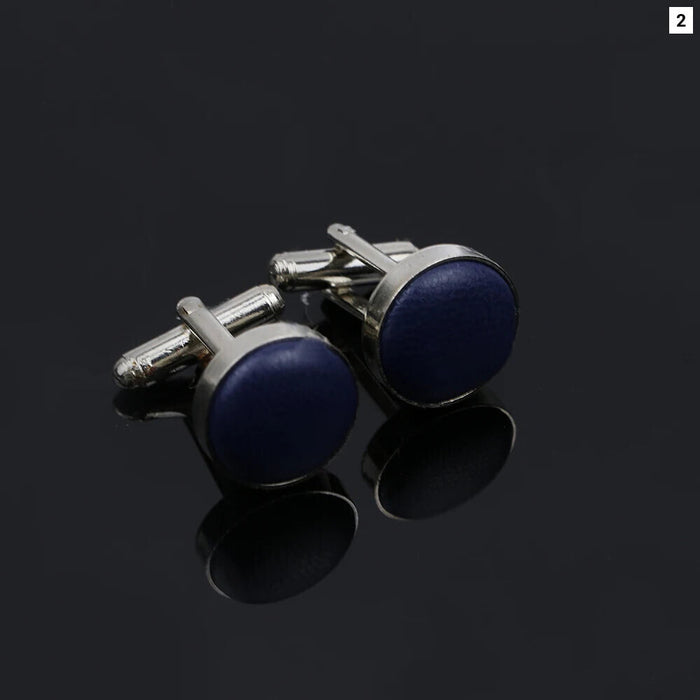 Solid Colour Cufflinks Mens Wedding Accessory