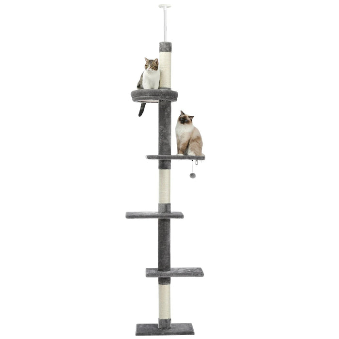 Adjustable Floor To Ceiling Cat Tree Scratching Post