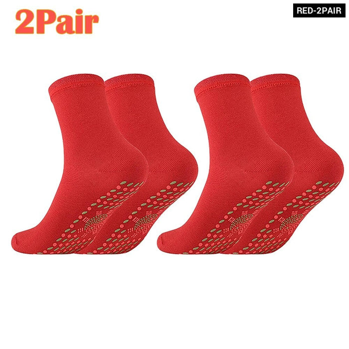 1-3 Pairs Winter Warm Comfortable Self-heating Magnetic Socks for Women Men