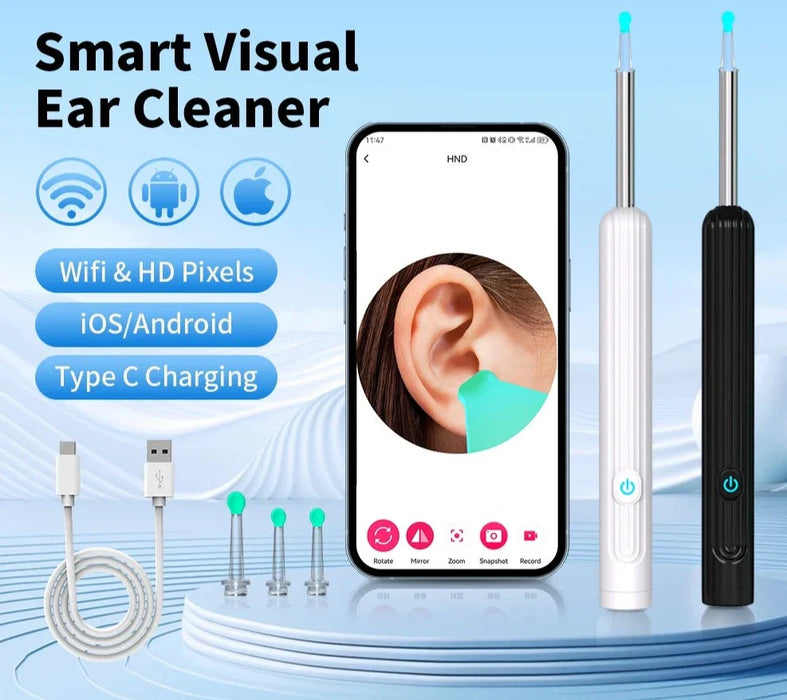 Wireless Ear Cleaner With Camera And Led Lights