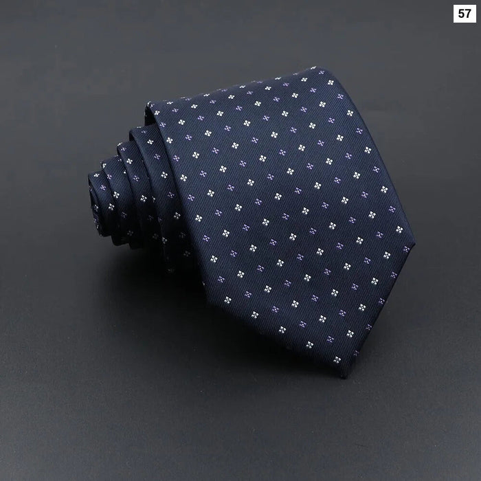 Classic Jacquard Plaid Tie For Business Weddings And Daily Wear