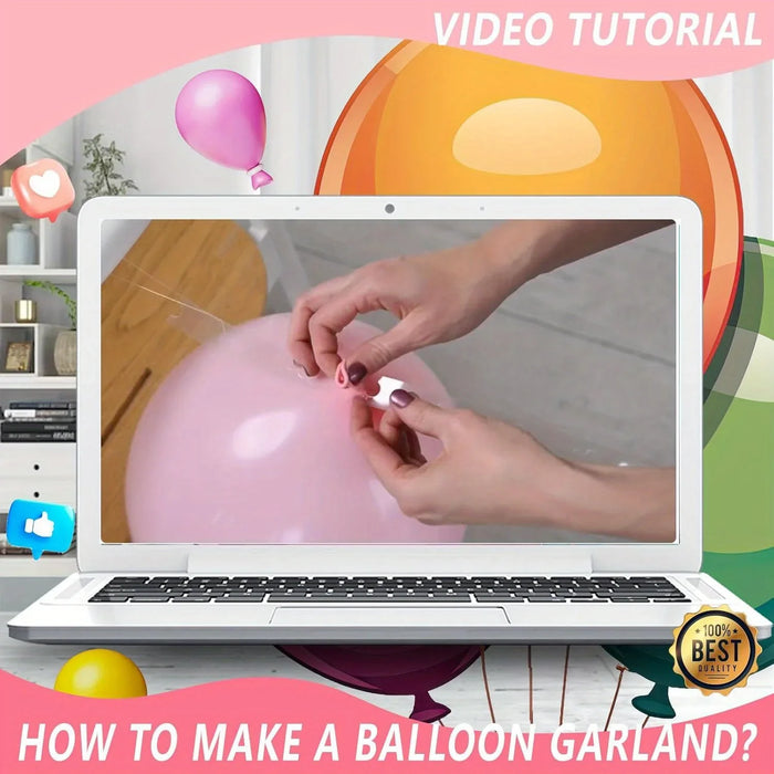 152Pcs Strawberry Balloon Garland Set Suitable For Birthday Wedding Anniversary Graduation Ceremony Indoor / Outdoor Decoration