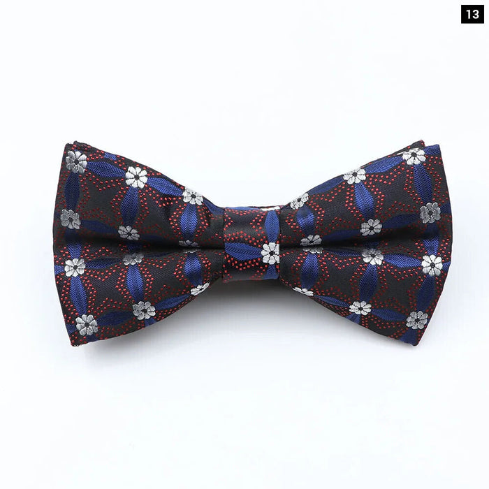 Bowtie For Men Plaid Stripes Dots