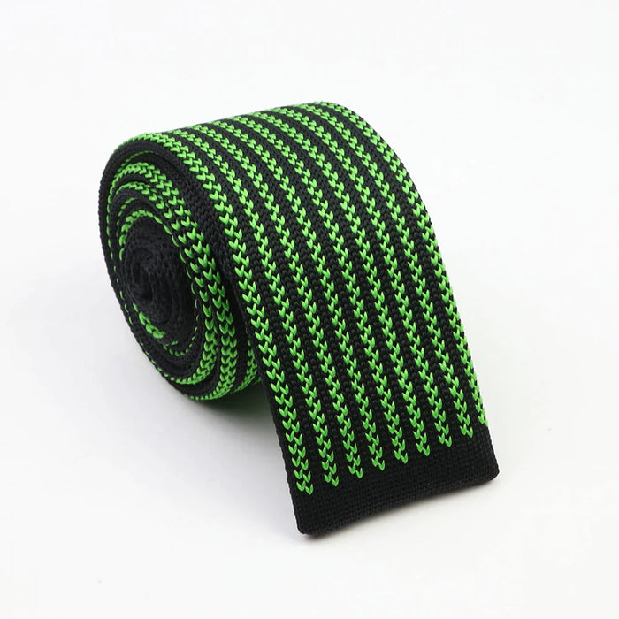 Classic Knit Neck Ties Plaid Dots 6Cm Width Business And Wedding