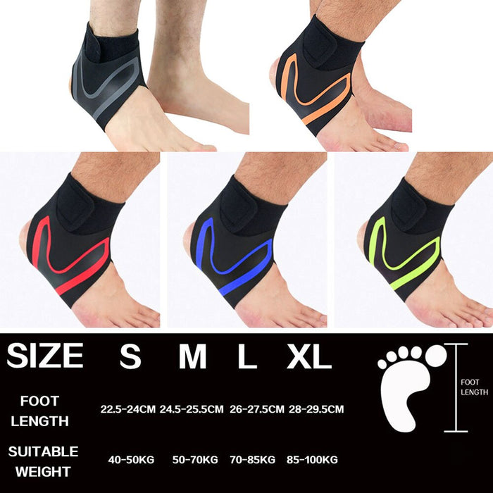 1Pair Elastic Ankle Protector Gear Wraps For Gym Basketball Tennis