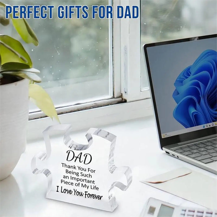 Personalized Dad Puzzle Plaque For Father's Day Or Birthday