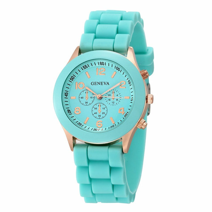 Women Watches Fashion Luxury Brand Women'S Watch Silicone Strap Quartz Wrist Watch For Female