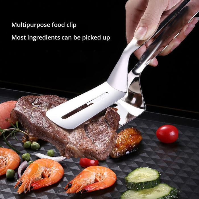 Stainless Steel Steak Clip Pancake Fried Fish Roast Meat Clip Barbecue Pliers Bread Clip Household Kitchen Tools