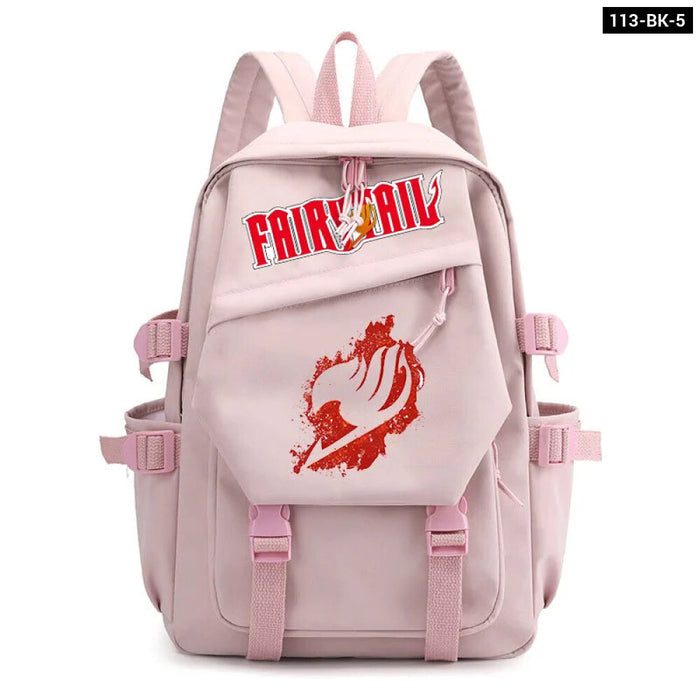 Fairy Tail Anime Print Bag For Teens Casual School Backpack For Boys And Girls Outdoor Travel Bag For Children