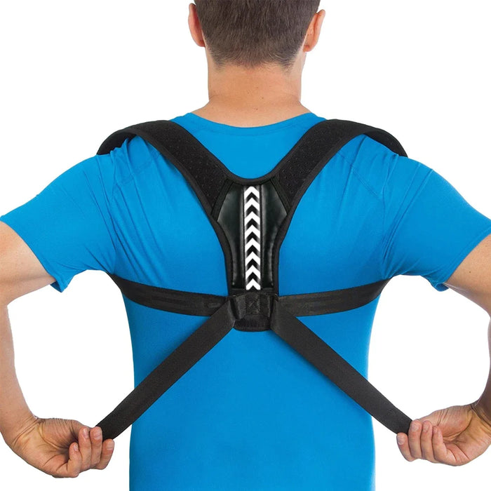 Adjustable Upper Back Brace Posture Corrector Providing Pain Relief For Women Men