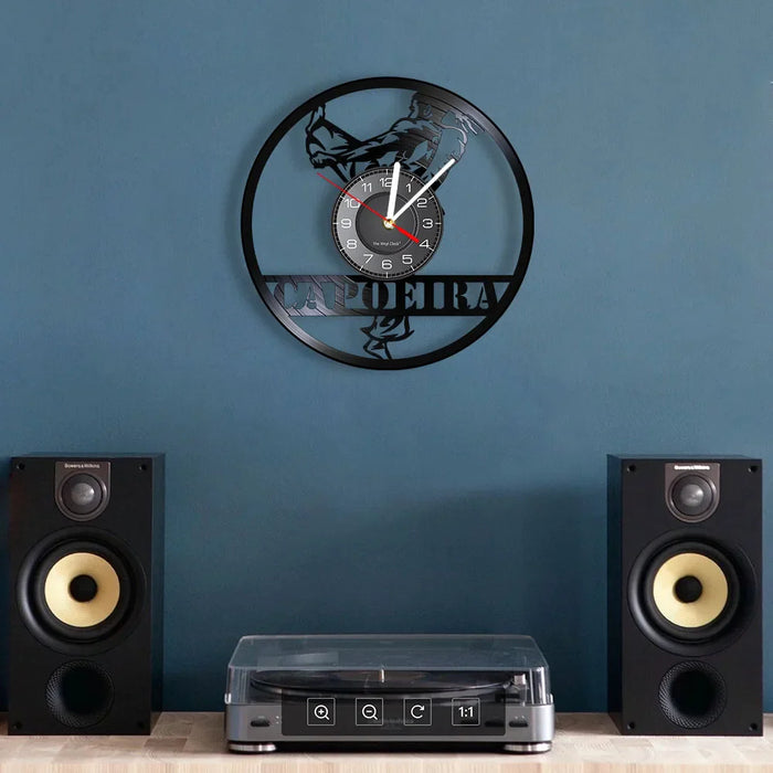 Capoeira Vinyl Record Wall Clock