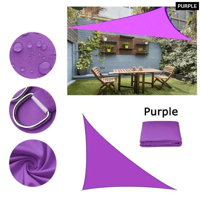 Waterproof Sun Shelter Triangle Sunshade Protection Outdoor Cover Garden Patio Pool Shade Sail Awning 420D