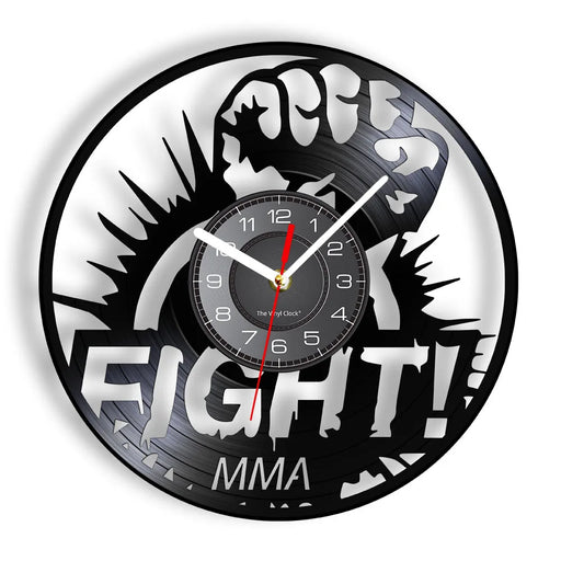 Vintage Mma Vinyl Wall Clock For Man Cave