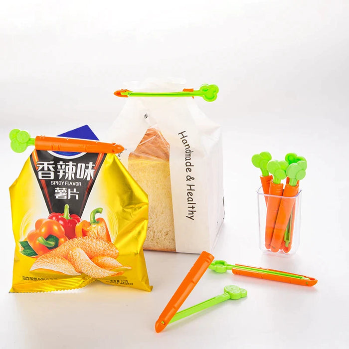 Carrot Shaped Food Sealing Clips