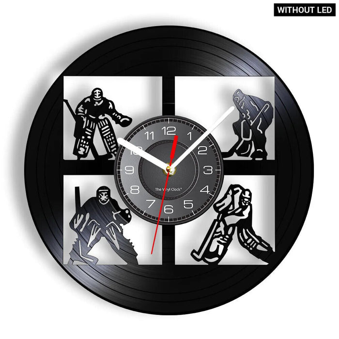 Usa Hockey Vinyl Record Wall Clock