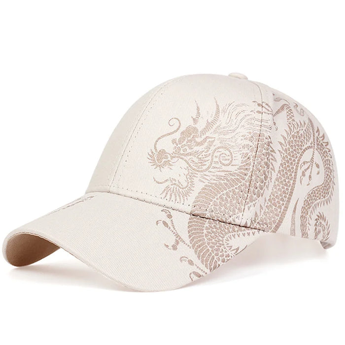 Dragon Print Snapback Cap / Hat For Outdoor Wear