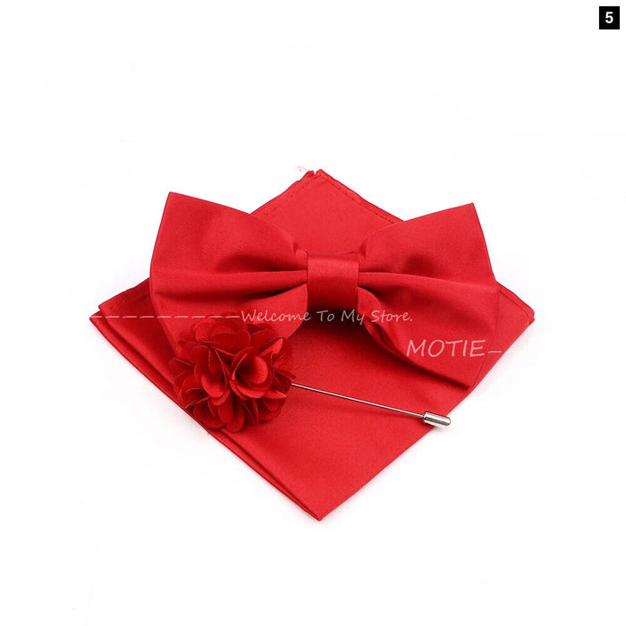 Colourful Bowtie Set For Business And Weddings