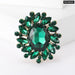 Luxury Women Brooch 10 Colour Crystal Pin For Party Clothing