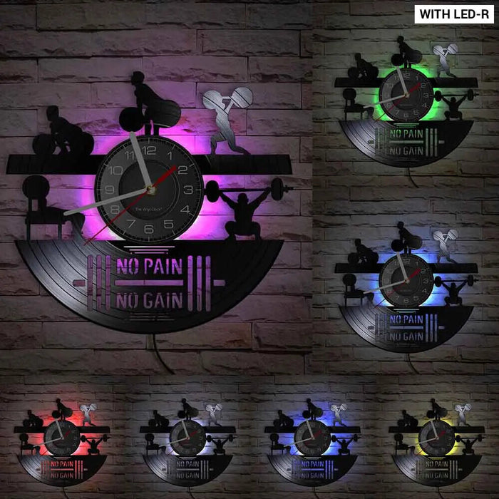 Silent Fitness Gym Wall Clock