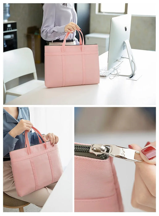 For Macbook Air Pro Notebook Unisex 13.3,14 Inch Document Storage Bag Hand & Laptop Bag