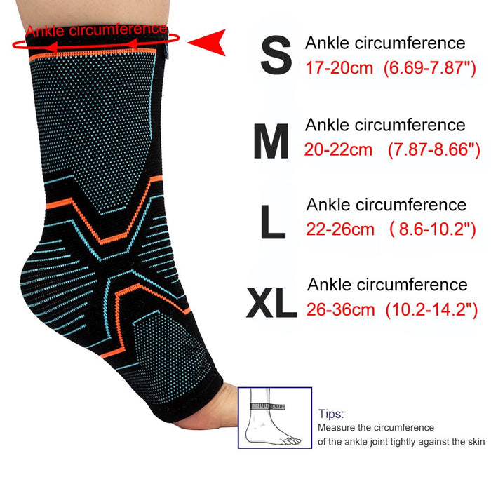 Elastic Knitted Ankle Brace Sleeves For Cycling Yoga Basketball Volleyball