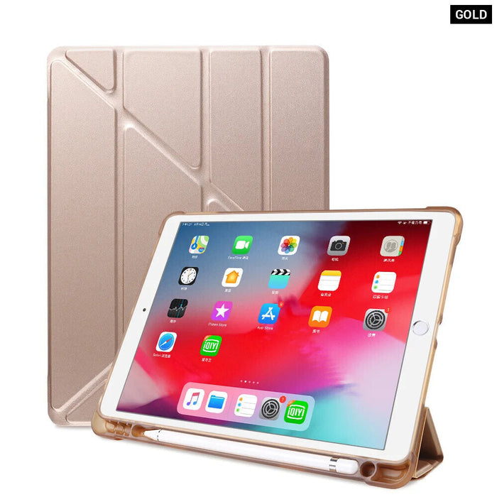 Smart Multi Fold Case For Ipad Air 5 4 With Pencil Holder 10.9 Inch A2316 A2588