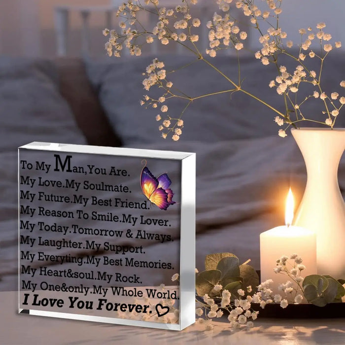 Anniversary & Birthday Gift For Him Or Her Acrylic Tabletop Decor