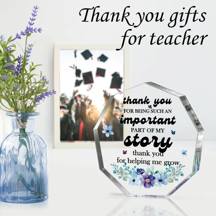 Teacher Appreciation Plaques Acrylic Thank You Gifts