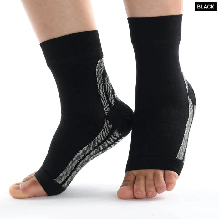 1 Pair Ankle Compression Socks For Achilles Tendonitis Relief And Swelling