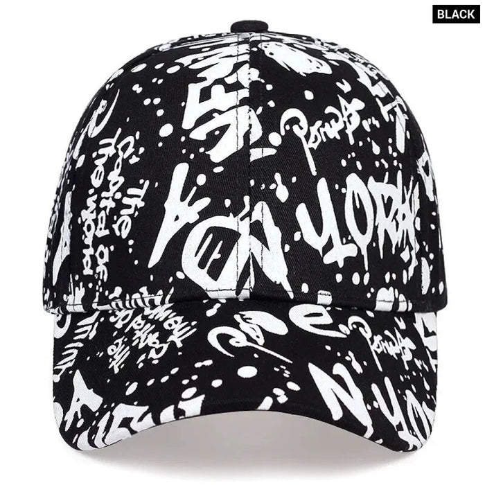 Spring / Autumn Graffiti Print Baseball Cap / Hat