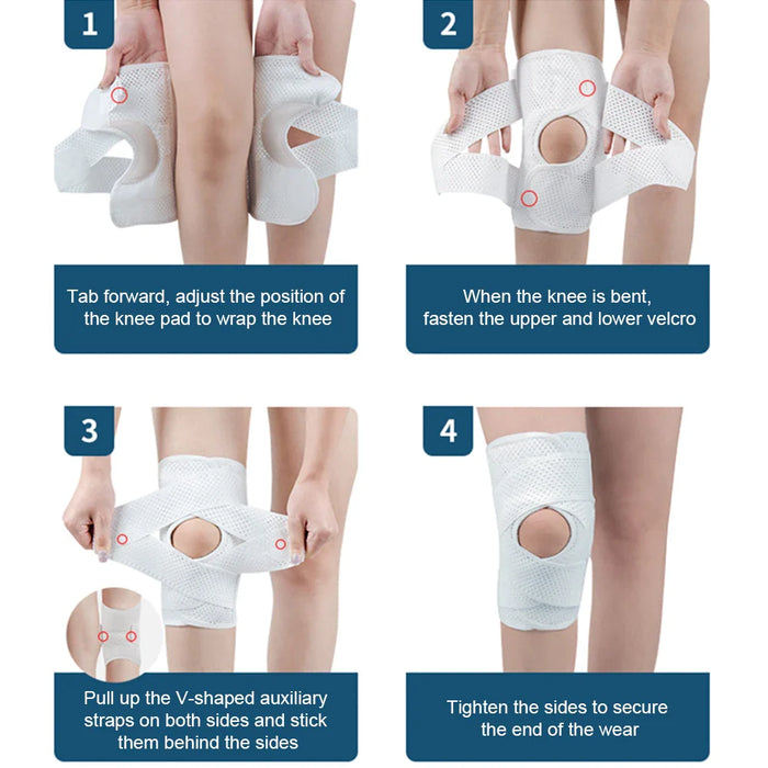 1pcs Adjustable Knee Support Brace With Patella Gel Pad