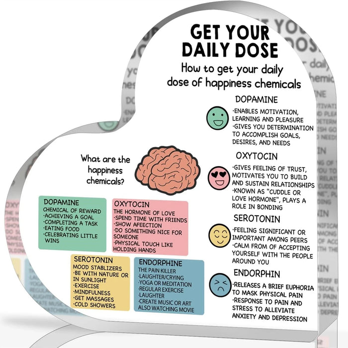 Happy Chemicals Mental Health Desk Decor For Therapy Office