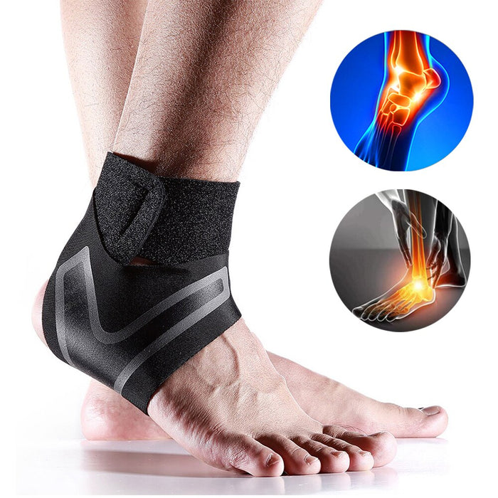 1Pair Elastic Ankle Protector Gear Wraps For Gym Basketball Tennis