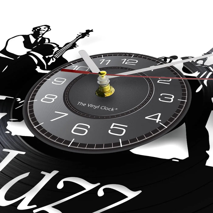 Jazz Band Vinyl Record Wall Clock