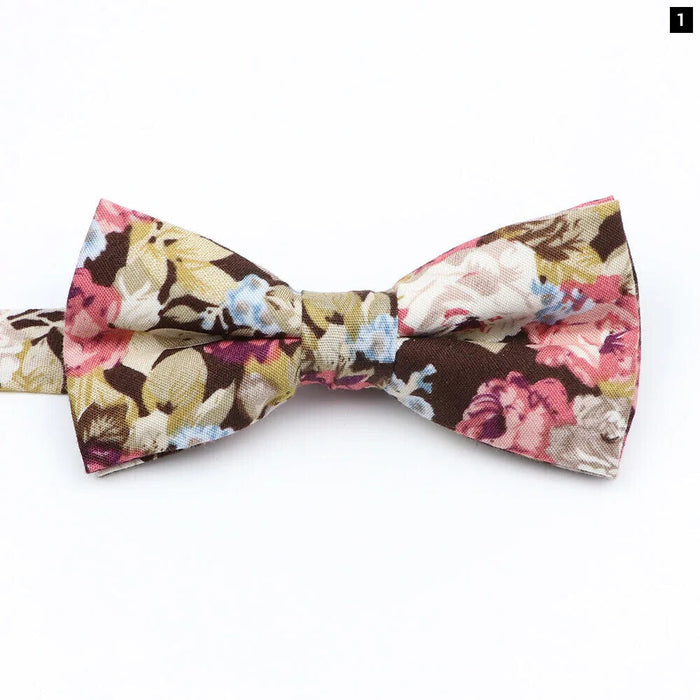 Colourful Floral Bow Ties Fashionable And Fun For Kids