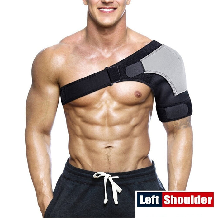 1pc Adjustable Compression Shoulder Brace Support With Ice