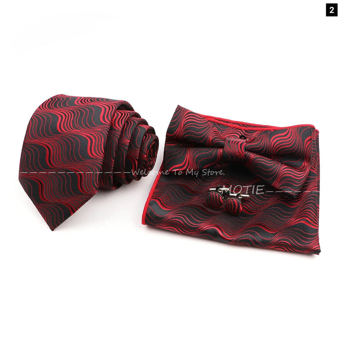 Classic Plant Tie Set For Weddings And Daily Wear