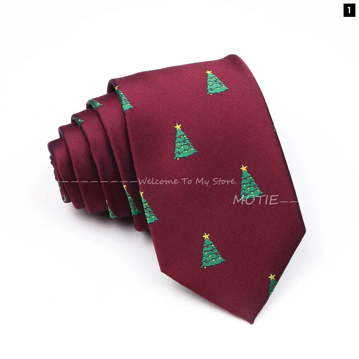 Santa Claus Necktie For Christmas And Halloween Parties