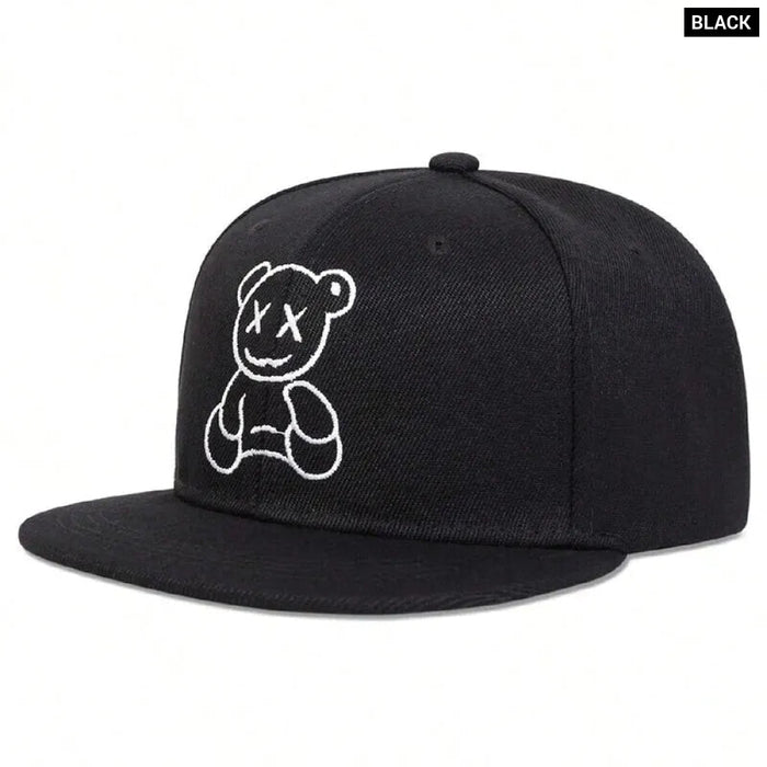 Adjustable Little Bear Embroidered Baseball Cap / Hat