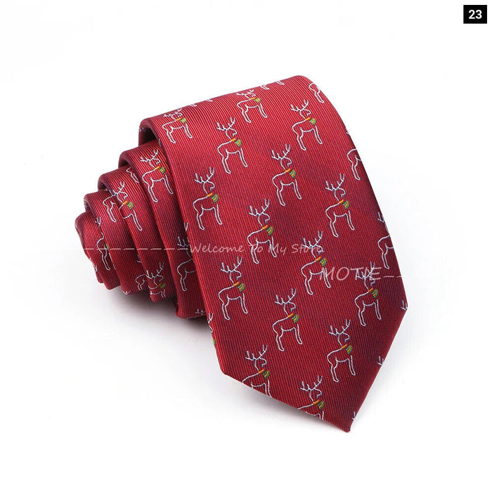 Santa Claus Necktie For Christmas And Halloween Parties