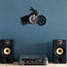 Retro Motorcycle Vinyl Record Wall Clock