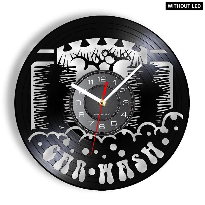 Vinyl Record Car Wash Clock