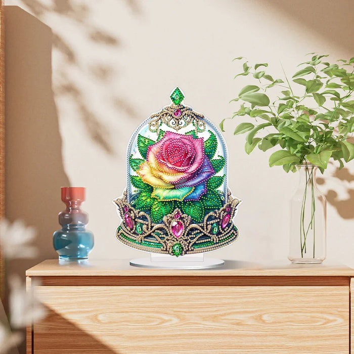 Rose Crystal Tabletop Diy Decoration Kit