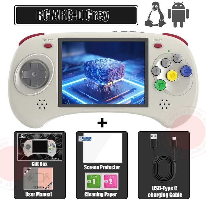 Rg Arc S/rg Arc D Retro Games Rk3566 4.0 Handheld Console Linux System 640 480 3500mah Hd Compatible