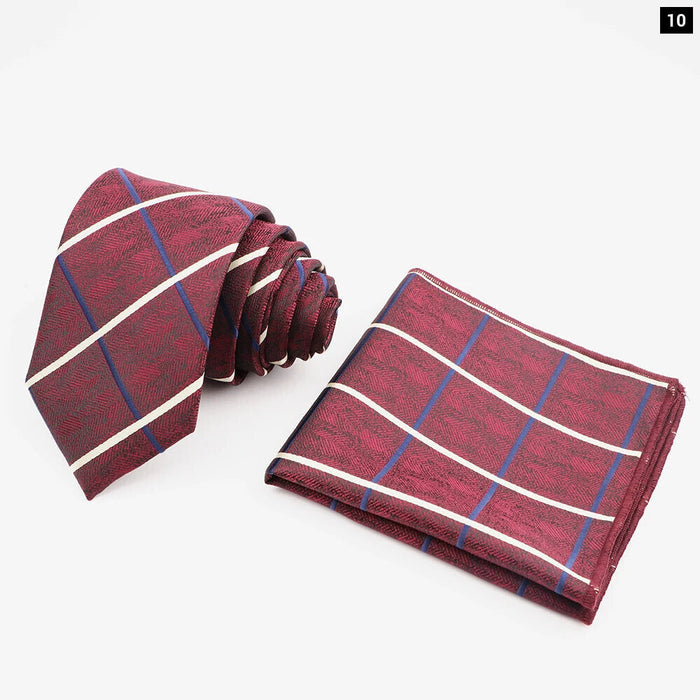 Mens Fashion Tie And Pocket Square Set For Business Weddings And Gifts